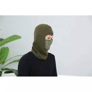 Balaclavas Balaclava Face Mask with Breathable Mesh Silicone Panel Windproof for Men and Women - Army Green 2 - CQ18LL0I7X0 $...