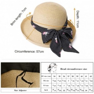 Sun Hats Womens Braided Summer Sun Hat UPF Protection Panama Fedora Outdoor Beach Hiking - 99336_beige - C218SA4QMRM $14.66