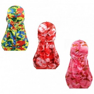 Skullies & Beanies Packed Miltary Camouflage Colorful Premium - Set6-silky-3 Packed - CY18M2CKQL5 $25.92