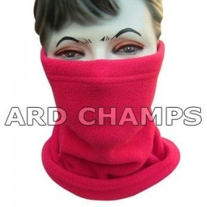 Balaclavas Polar Fleece Neck Warmer Snood Scarf Hat Unisex Thermal Ski Wear Snowboard - Red - CR11CUZP1T5 $10.89