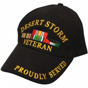 Baseball Caps Desert Storm Veteran"Proudly Served" Low Profile Cap - C011TCJ2KEB $26.26