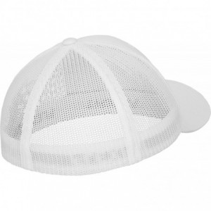 Baseball Caps Mesh Trucker Stretchable Sports Cap - White - CA11IMXQ5X5 $20.29