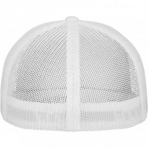 Baseball Caps Mesh Trucker Stretchable Sports Cap - White - CA11IMXQ5X5 $20.29