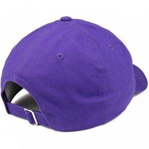 Baseball Caps Vegan Embroidered Low Profile Brushed Cotton Cap - Purple - C4188T8GZD7 $38.28