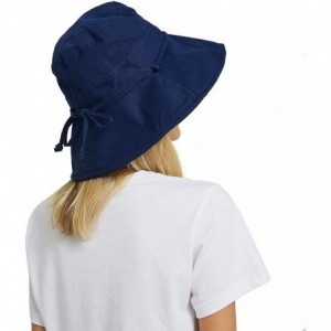 Sun Hats Bucket Hats for Women- Wide Brim UV Protection Sun Hat Packable Outdoor Beach Caps with Chin Strap - C918MIHWEK0 $16.73