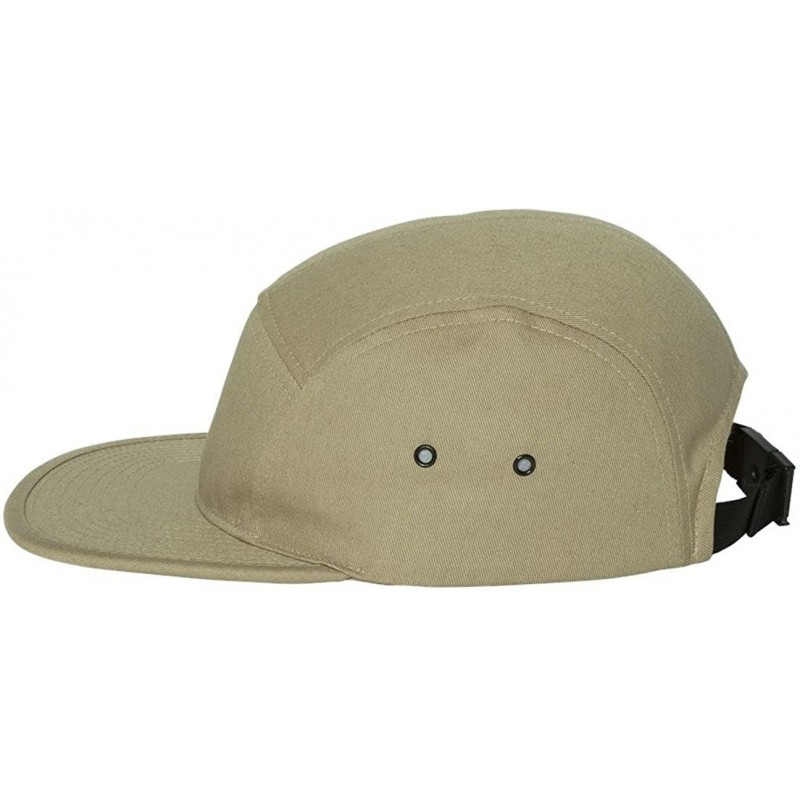 Baseball Caps Jockey Flat Bill Cap - Khaki - CJ11MLEKPMN $15.47