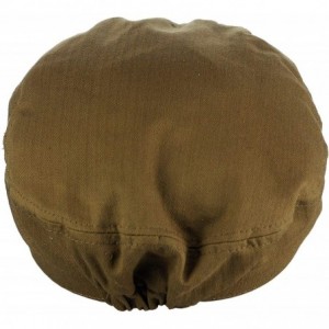 Newsboy Caps Unisex 100% Cotton Greek Fisherman Sailor Fiddler Driver Cap Hat - Olive - CF18RO23UM2 $17.32