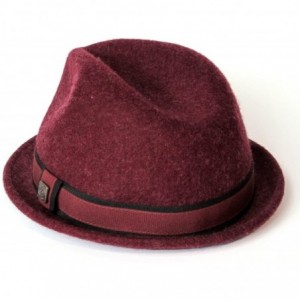 Fedoras Mens Wool Felt Skimpy Brim Hat - Malbec - CK11MNEWUHJ $40.08