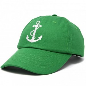 Baseball Caps Anchor Hat Sailing Baseball Cap Women Beach Gift Boating Yacht - Kelly Green - C918WGZ4IDM $14.33