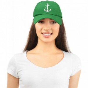 Baseball Caps Anchor Hat Sailing Baseball Cap Women Beach Gift Boating Yacht - Kelly Green - C918WGZ4IDM $14.33