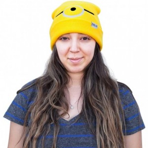 Skullies & Beanies Minion Yellow Beanie Costume Hat Custom Color Outfit - CH18I57H66T $9.51