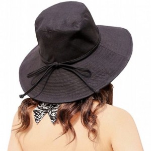Sun Hats Foldable Shapeable Protection Adjustable - Black - CD18CYD5N0E $16.21