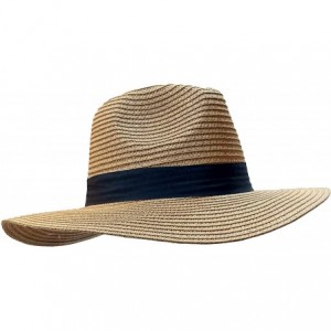 Sun Hats Floppy Stylish Sun Hats Bow and Leather Design - Style B - Khaki - CU18CLO8TEA $24.10