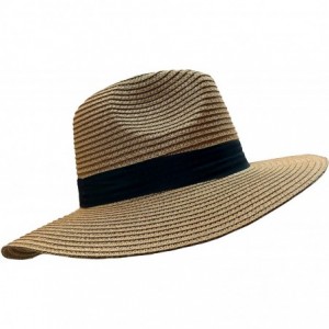 Sun Hats Floppy Stylish Sun Hats Bow and Leather Design - Style B - Khaki - CU18CLO8TEA $10.42