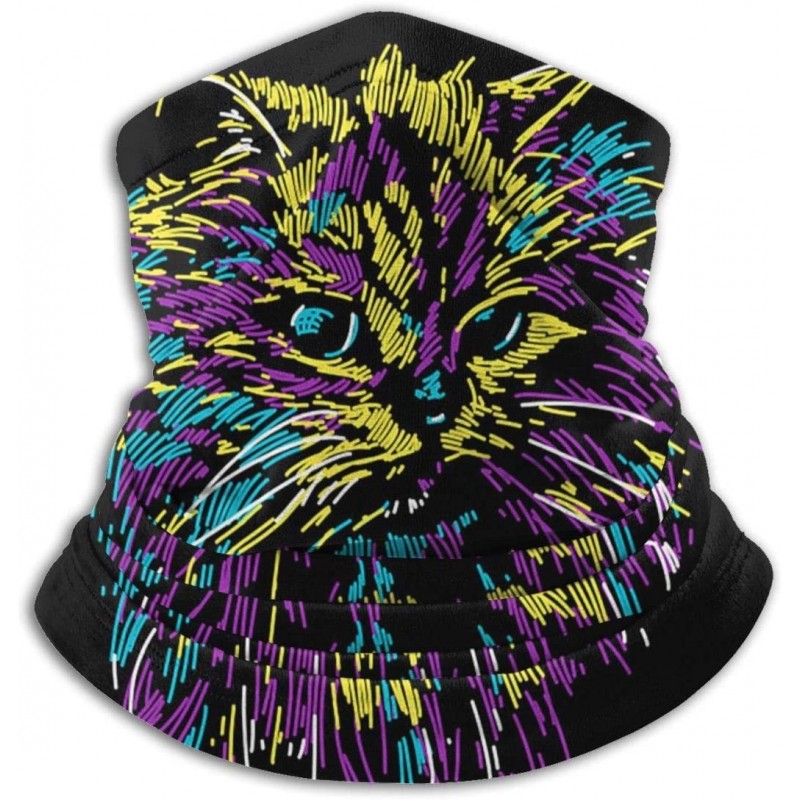 Balaclavas Face Mask Custom Colorful Cat Style 3D Seamless Half Face Bandanas Balaclava (style14) - Style14 - CB197ZM3YIN $17.00