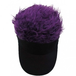 Visors Flair Hair Sun Visor Cap with Fake Hair Wig Baseball Cap Hat - Color13 - C618IG3T4K2 $14.10