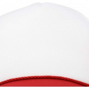 Baseball Caps Youth Mesh Trucker Cap - Adjustable Hat (S- M Sizes) - Red - CA119N21SNB $11.38