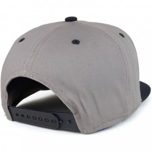 Baseball Caps Texas Lone Star Embroidered Cotton Flatbill Snapback Cap - Grey Navy - CS189827OZC $13.26