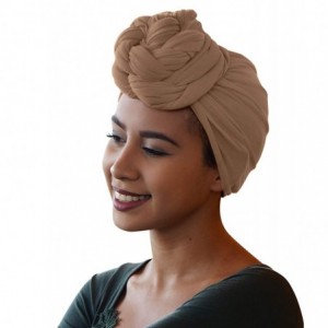 Headbands Colors Stretch African Headwrap - 21. Desert Brown - CC18U3U98CM $18.18