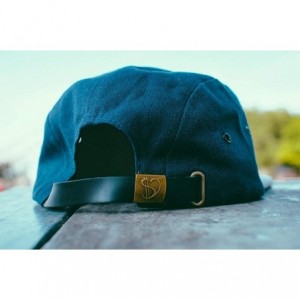 Skullies & Beanies Snapback- 5-Panel Cap 100% Acrylic Embossed Logo Buckle Printed & Packaged in The USA - Navy - C418KIN84SK...