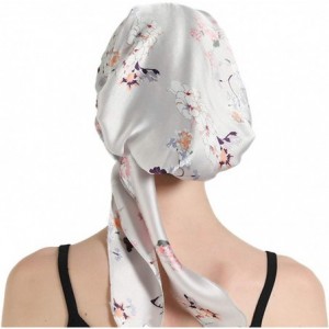 Skullies & Beanies Scarves Pre Tied Headwear Bandana Headwraps - Grey - C818RGWSGTK $7.95