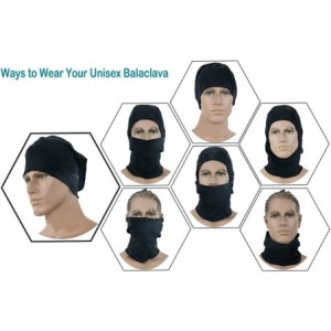 Balaclavas Windproof Ski Mask Cold Weather Face Mask Motorcycle Balaclava Hood - Storm Blue - CP198N63CUQ $15.62