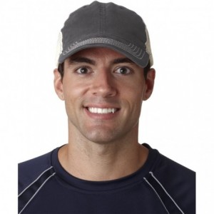 Baseball Caps Brushed Trucker Cap - Grey/ Stone - CC12FL4ZH6D $9.61