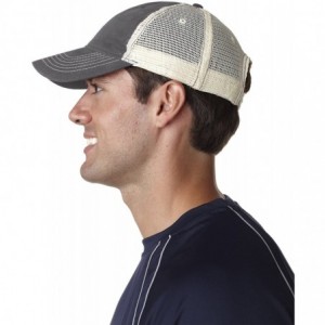 Baseball Caps Brushed Trucker Cap - Grey/ Stone - CC12FL4ZH6D $9.61