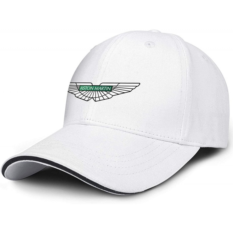 Baseball Caps Mens Fashion Trucker Hats Aston Martin Logo Womens Fishing Mesh Caps - White-91 - C1197KMATDL $22.06