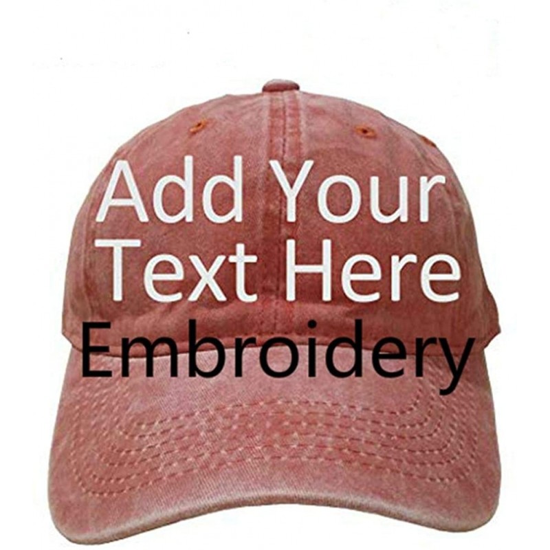 Baseball Caps Custom Embroidered Baseball Hat-Personalized Hat-Trucker Cap for Men/Women(Black) - Coral - CT18H7Y3Q09 $15.42