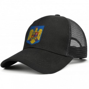 Baseball Caps Unisex Duck Tongue Hat Oklahoma Flag Adjustable Dad Sandwich Mesh Cap - Romania National Emblem - C418UMM090U $...