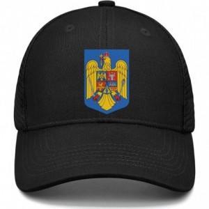 Baseball Caps Unisex Duck Tongue Hat Oklahoma Flag Adjustable Dad Sandwich Mesh Cap - Romania National Emblem - C418UMM090U $...