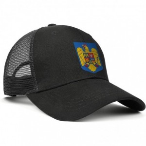 Baseball Caps Unisex Duck Tongue Hat Oklahoma Flag Adjustable Dad Sandwich Mesh Cap - Romania National Emblem - C418UMM090U $...