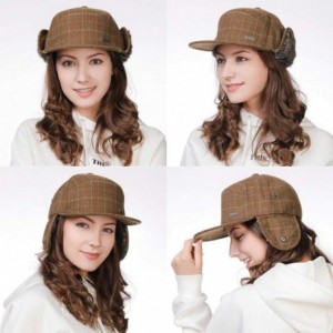 Newsboy Caps Wool/Cotton/Denim Baseball Cap Men Hunting Dad Hats Sports Earflap Unisex - 99712_khaki - C618IRMMES9 $14.54