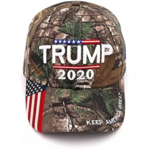 Baseball Caps Trump 2020 Keep America Great Campaign Embroidered USA Flag Hats Baseball Trucker Cap for Men and Women - C6196...