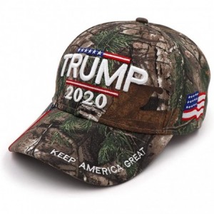 Baseball Caps Trump 2020 Keep America Great Campaign Embroidered USA Flag Hats Baseball Trucker Cap for Men and Women - C6196...