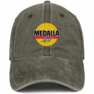 Baseball Caps Medalla Light Women Men Denim Ball Cap Adjustable Snapback Sun Hat - Medalla Light-7 - CA18WH6XIMY $13.45