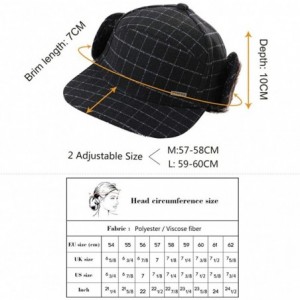 Newsboy Caps Wool/Cotton/Denim Baseball Cap Men Hunting Dad Hats Sports Earflap Unisex - 99712_khaki - C618IRMMES9 $14.54