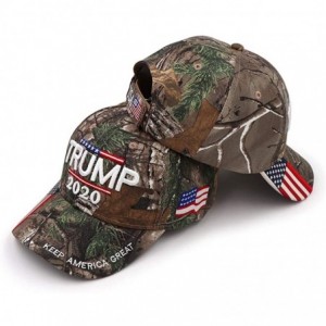 Baseball Caps Trump 2020 Keep America Great Campaign Embroidered USA Flag Hats Baseball Trucker Cap for Men and Women - C6196...