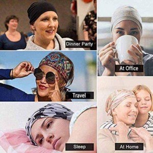 Skullies & Beanies Chemo Caps for Women Slouchy Beanies Sleep Hats Warm Soft Breathable Stretchy - 1 Pakc-03 - CL18A5T6CKT $9.88