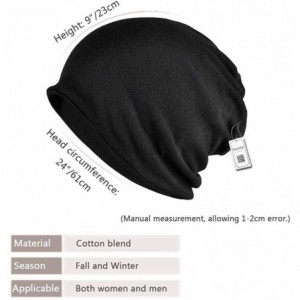 Skullies & Beanies Chemo Caps for Women Slouchy Beanies Sleep Hats Warm Soft Breathable Stretchy - 1 Pakc-03 - CL18A5T6CKT $9.88