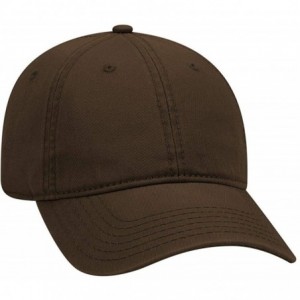 Sun Hats 6 Panel Low Profile Garment Washed Superior Cotton Twill - Dk. Brown - C312IVB0SPD $21.25