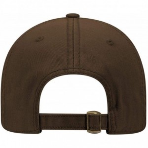 Sun Hats 6 Panel Low Profile Garment Washed Superior Cotton Twill - Dk. Brown - C312IVB0SPD $11.77