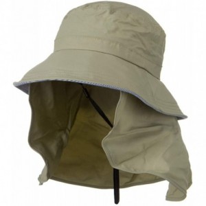Sun Hats UV 50+ Talson Removable Flap UV Bucket Hat - Khaki - Khaki - CT11918I46V $86.33
