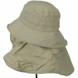 Sun Hats UV 50+ Talson Removable Flap UV Bucket Hat - Khaki - Khaki - CT11918I46V $48.07