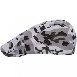 Newsboy Caps Men's Retro Camouflage Beret Hats Newsboy Cap Strip Cabbie Hat Flat Cap - Camouflage1 - CZ18D2M7G7M $8.78