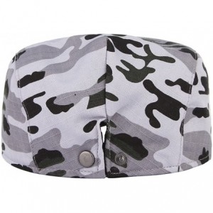 Newsboy Caps Men's Retro Camouflage Beret Hats Newsboy Cap Strip Cabbie Hat Flat Cap - Camouflage1 - CZ18D2M7G7M $8.78