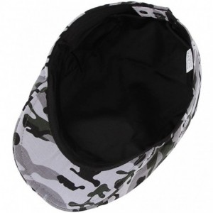 Newsboy Caps Men's Retro Camouflage Beret Hats Newsboy Cap Strip Cabbie Hat Flat Cap - Camouflage1 - CZ18D2M7G7M $8.78