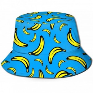 Bucket Hats Women's Summer Bucket Hat Outdoor Sun UV Protection Casual Fishing Cap - Banana - C41944ND2C5 $17.77