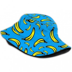 Bucket Hats Women's Summer Bucket Hat Outdoor Sun UV Protection Casual Fishing Cap - Banana - C41944ND2C5 $17.77